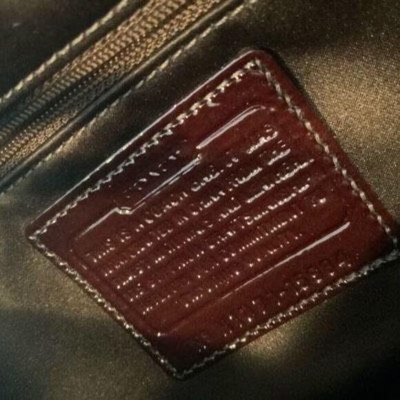 Coach Kristin Metallic Leo Leopard Leather Clutch - Picture 10 of 11